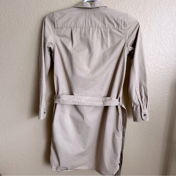 Lauren Ralph Lauren Tan Denim Button Down Utility Dress - Picture 4 of 9